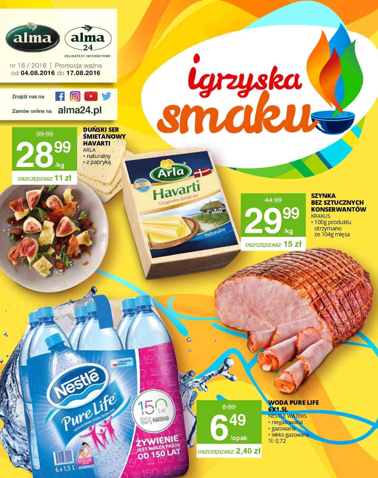 Gazetka promocyjna Alma Market do 17/08/2016 str.0