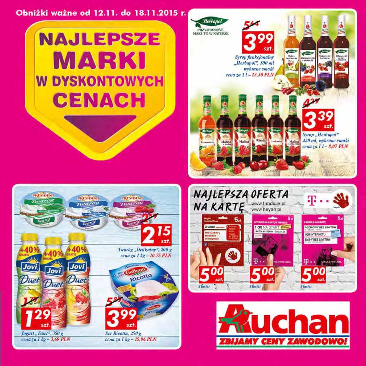 Gazetka promocyjna Auchan do 18/11/2015 str.0