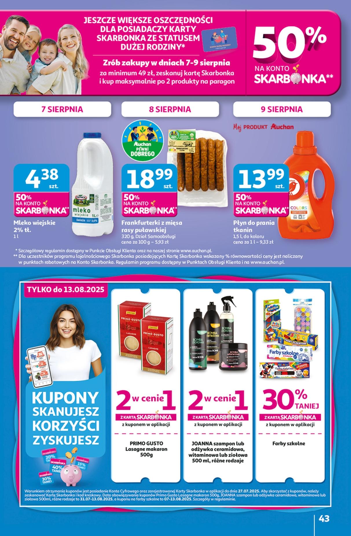 Gazetka promocyjna Auchan do 13/08/2025 str.43