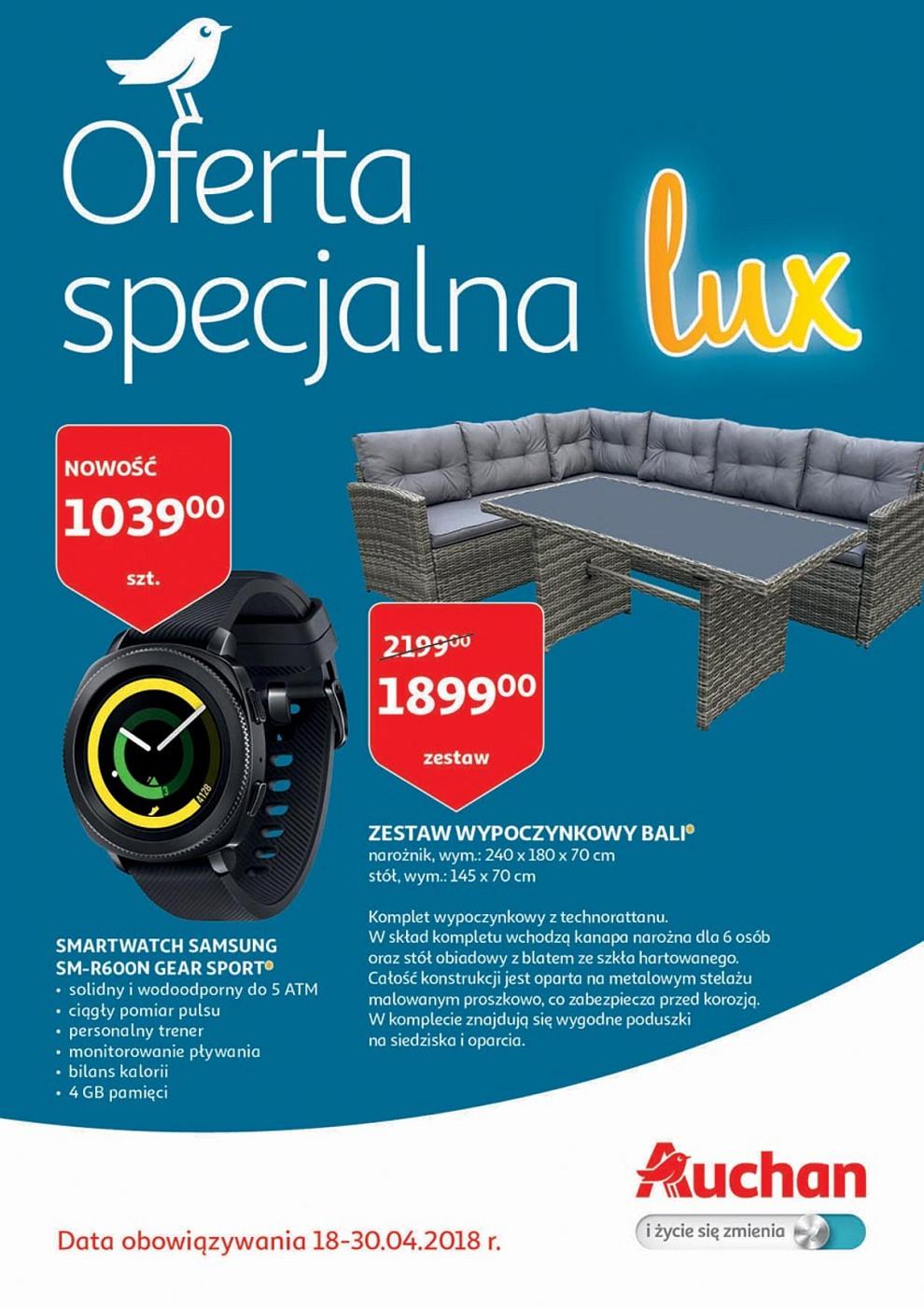 Gazetka promocyjna Auchan do 30/04/2018 str.1