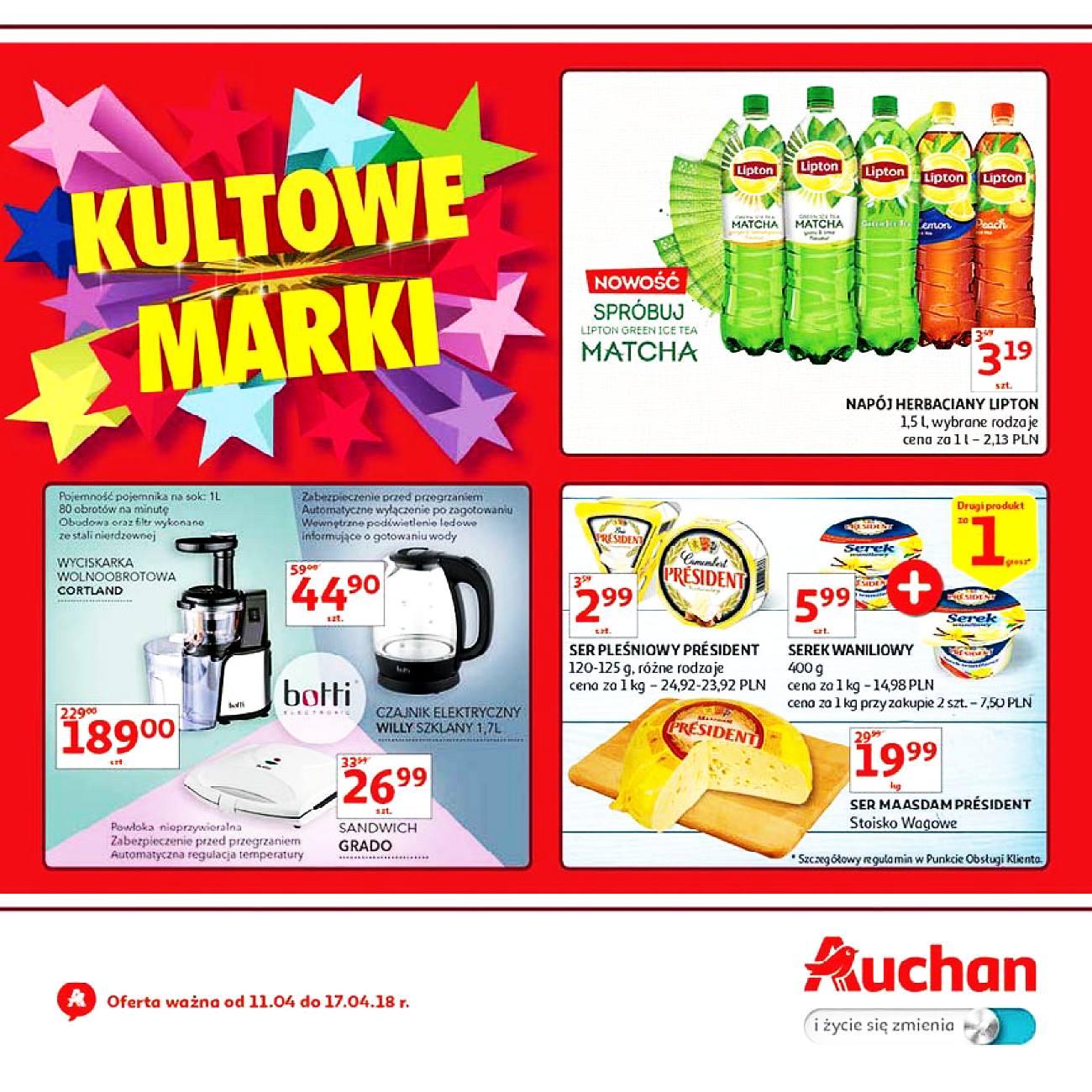 Gazetka promocyjna Auchan do 17/04/2018 str.0
