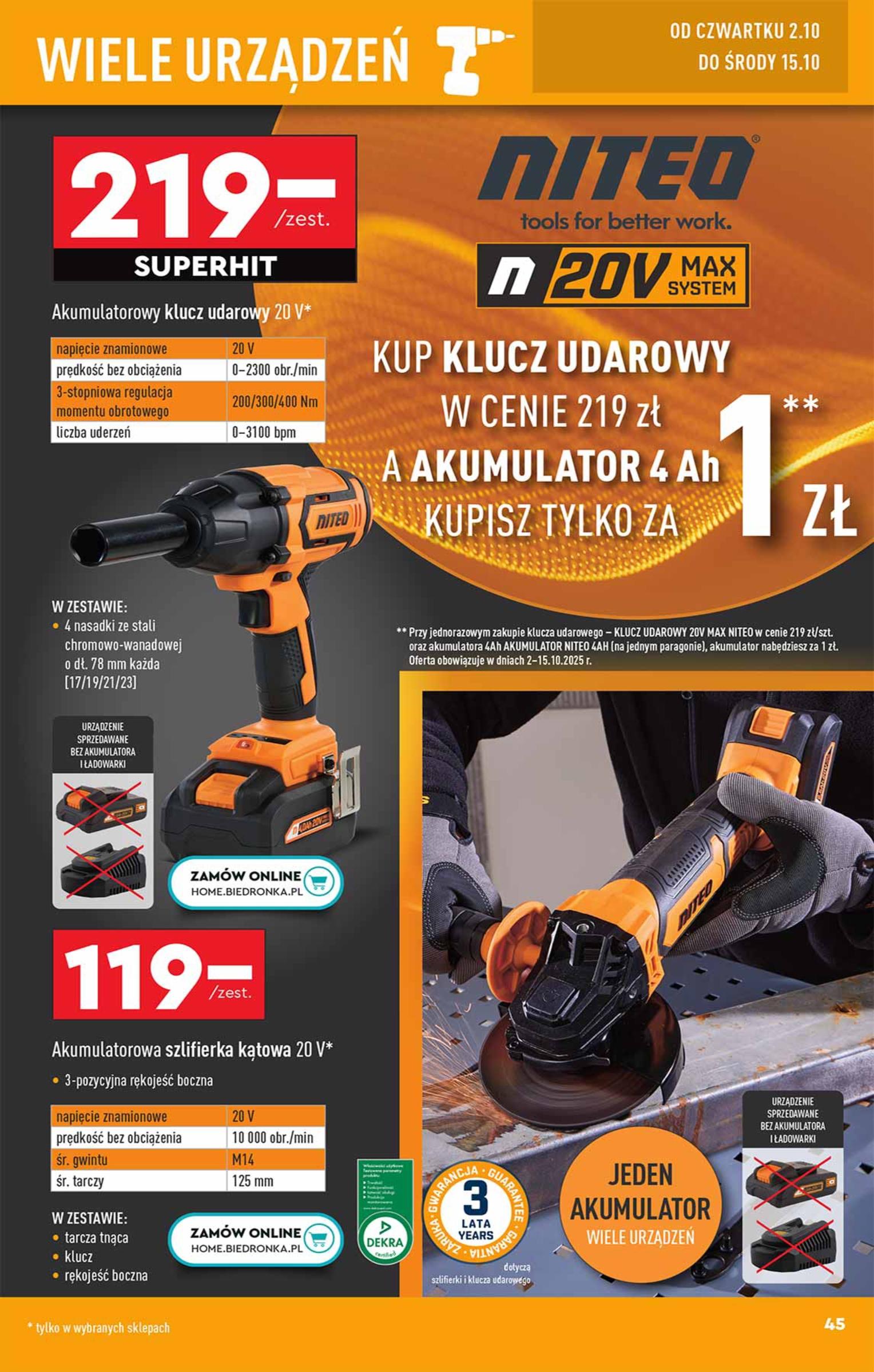 Gazetka promocyjna Biedronka do 11/10/2025 str.45