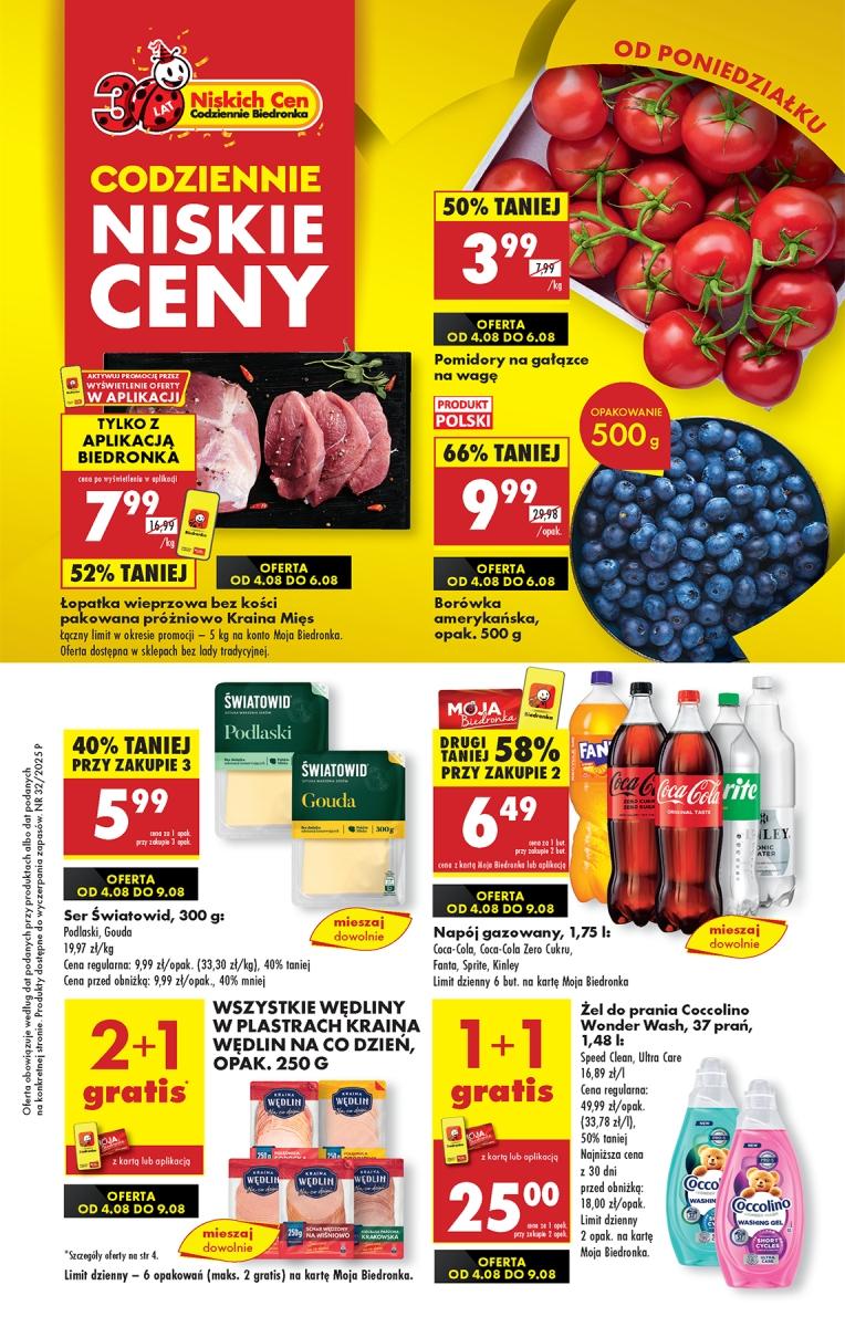 Gazetka promocyjna Biedronka do 09/08/2025 str.1