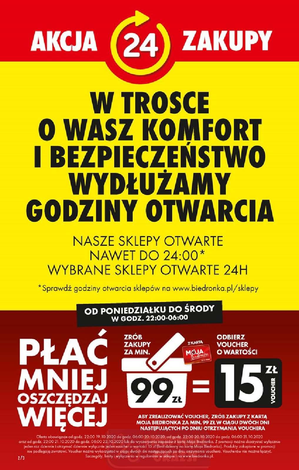 Gazetka promocyjna Biedronka do 24/10/2020 str.2