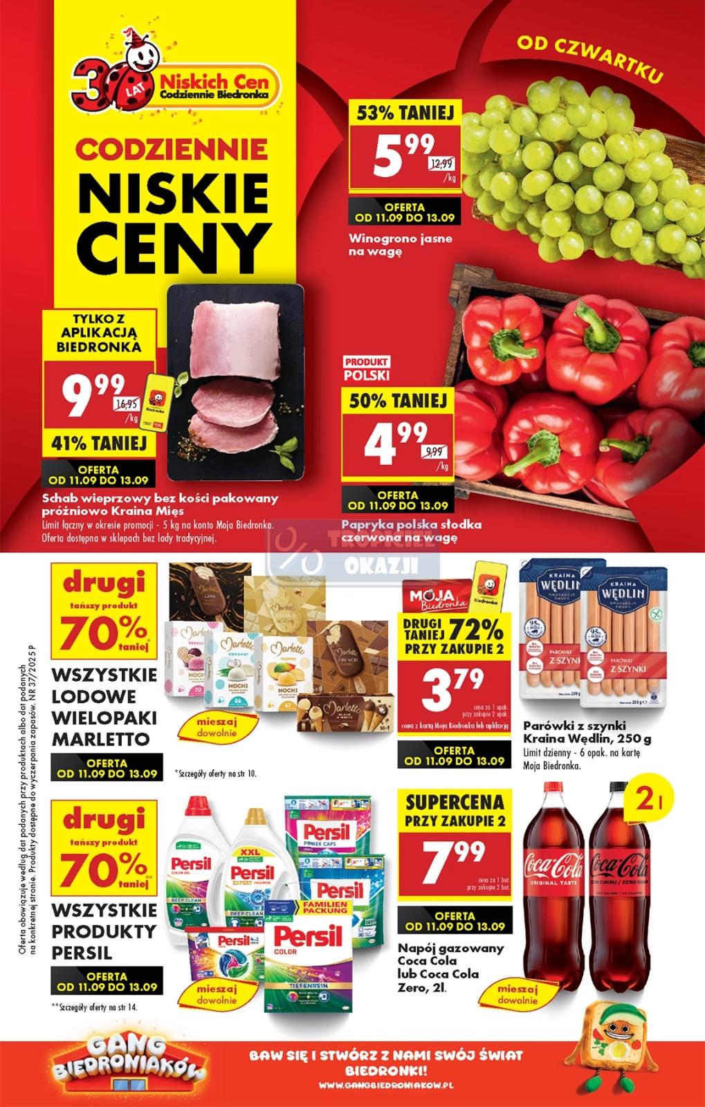 Gazetka promocyjna Biedronka do 17/09/2025 str.1