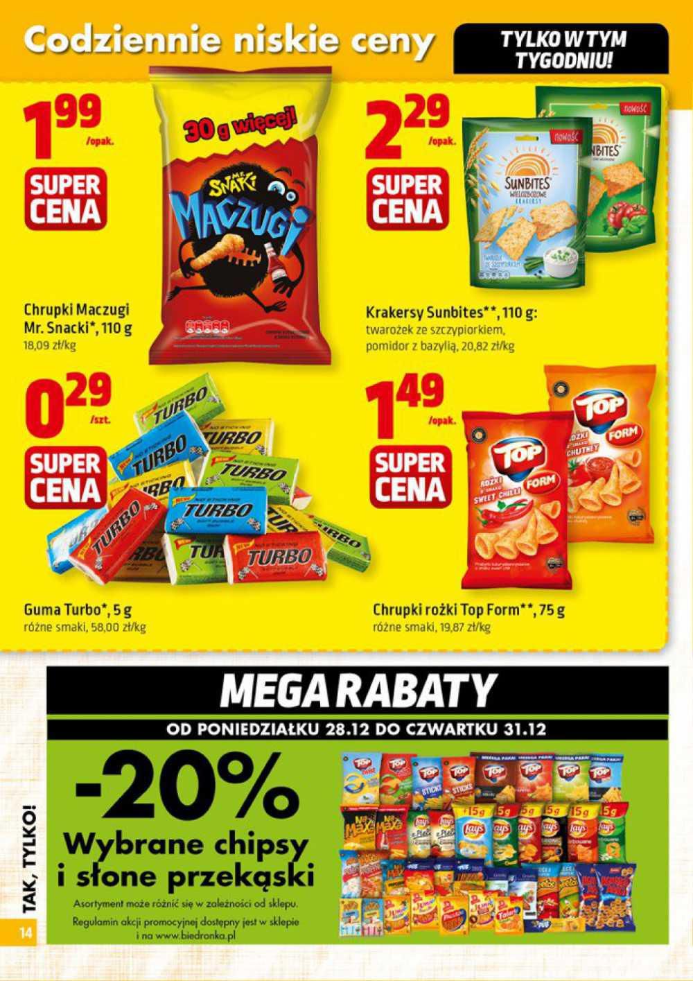 Gazetka promocyjna Biedronka do 05/01/2016 str.14