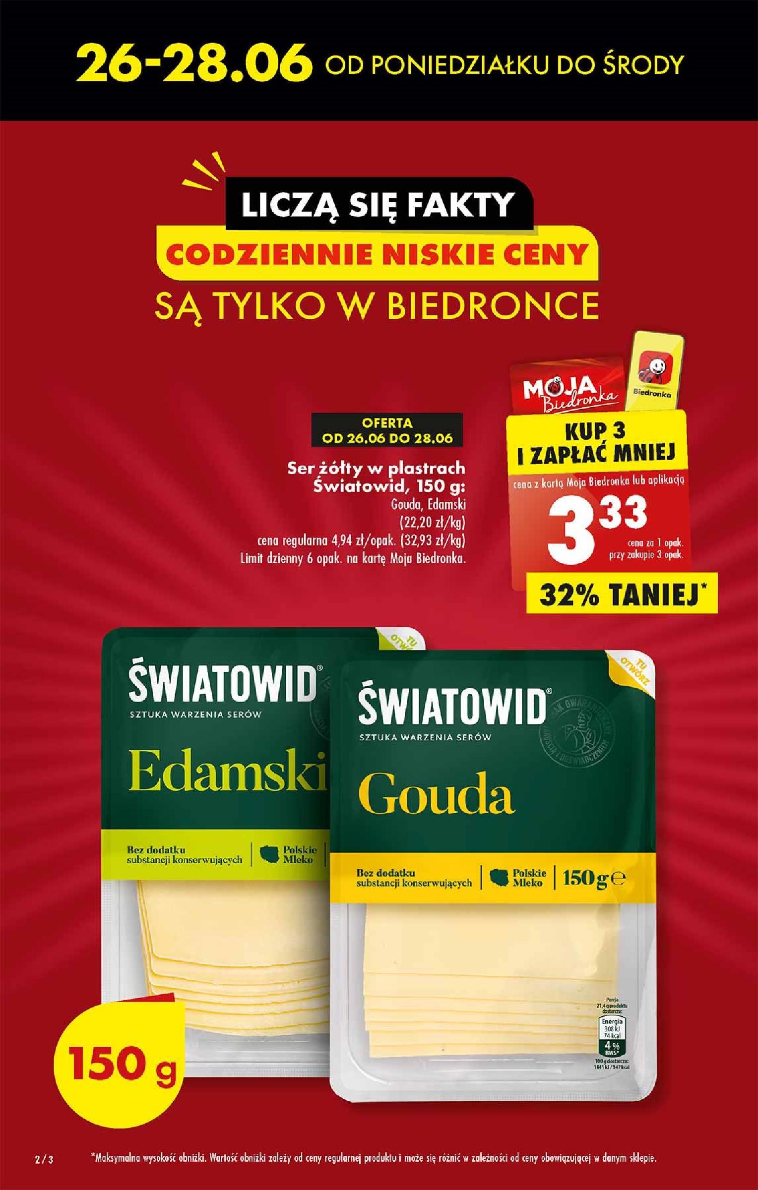 Gazetka promocyjna Biedronka do 01/07/2023 str.2