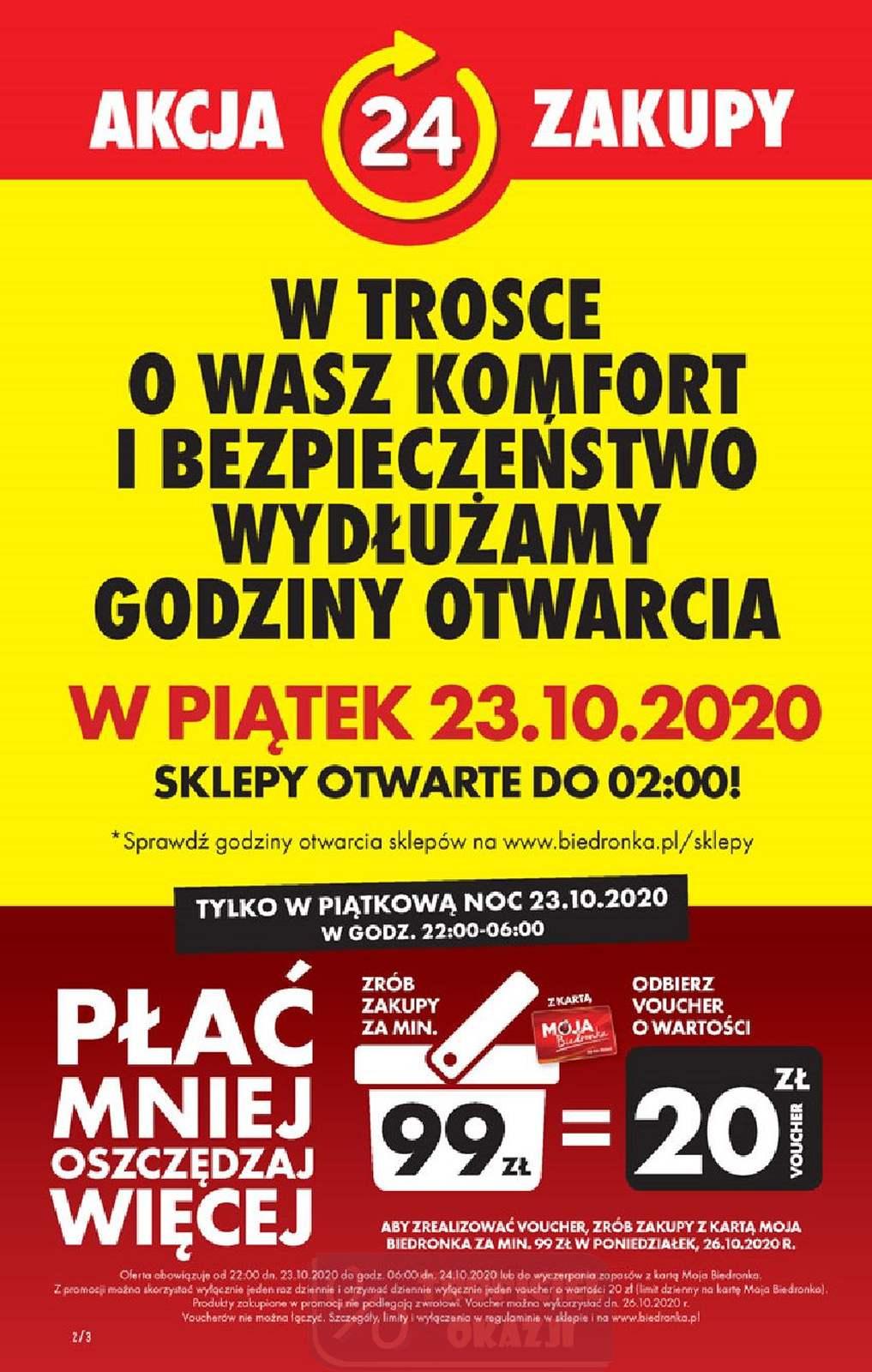 Gazetka promocyjna Biedronka do 28/10/2020 str.1