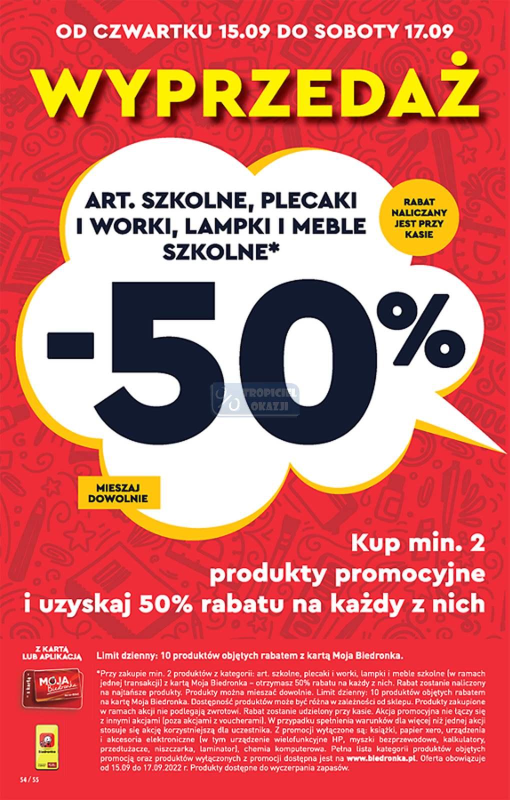 Gazetka promocyjna Biedronka do 21/09/2022 str.54