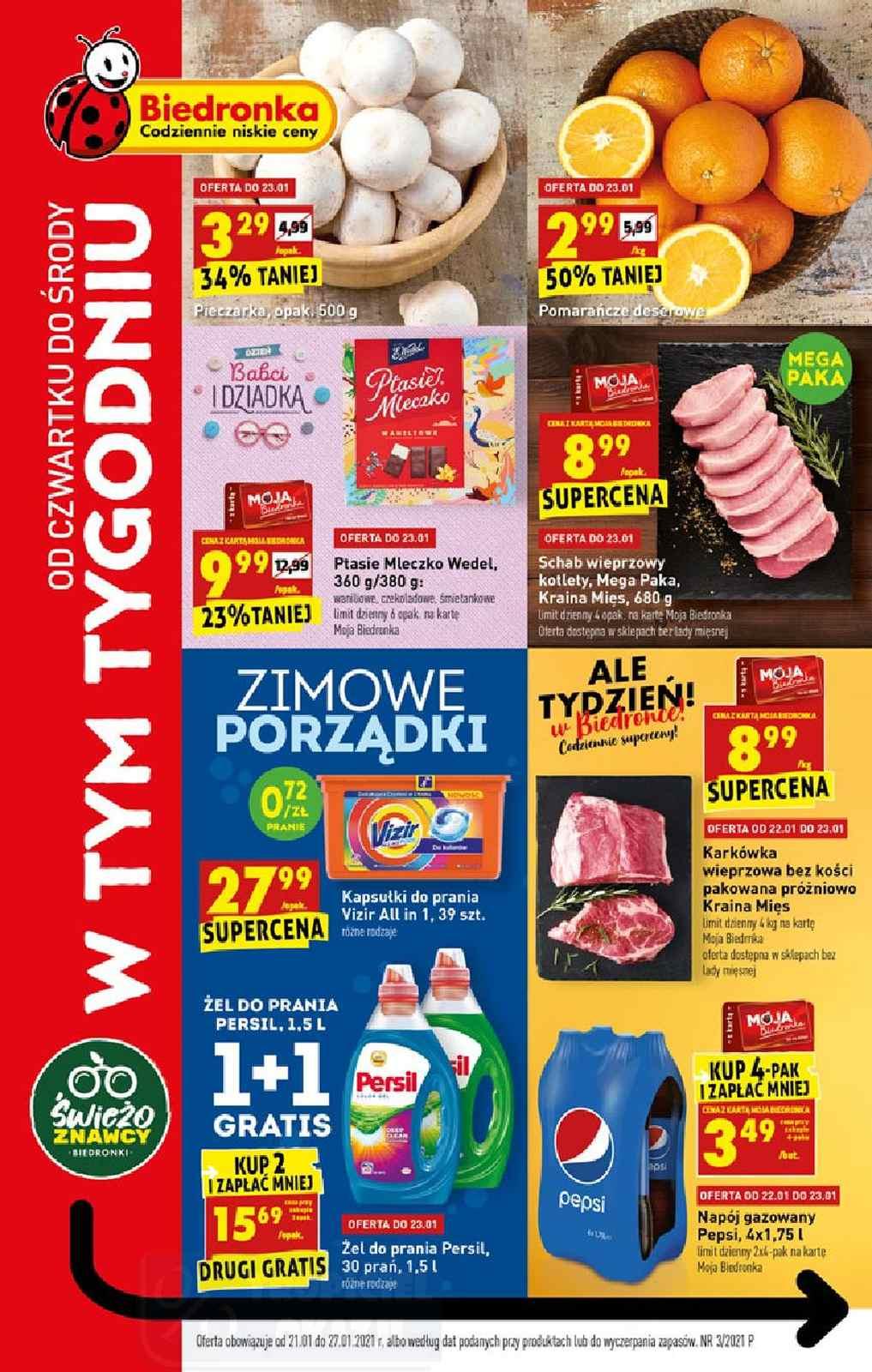 Gazetka promocyjna Biedronka do 27/01/2021 str.1