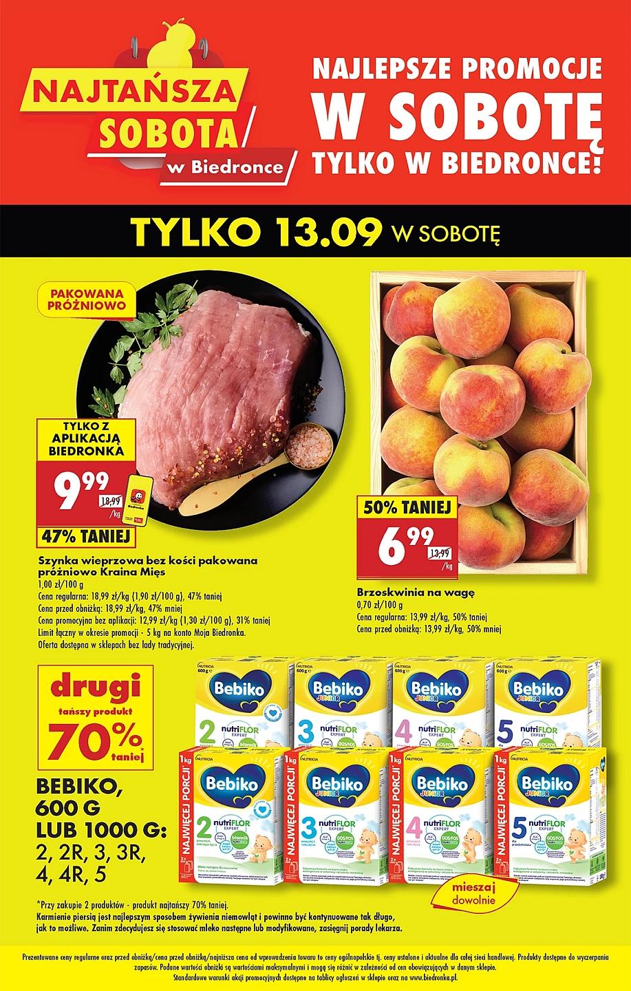 Gazetka promocyjna Biedronka do 13/09/2025 str.1