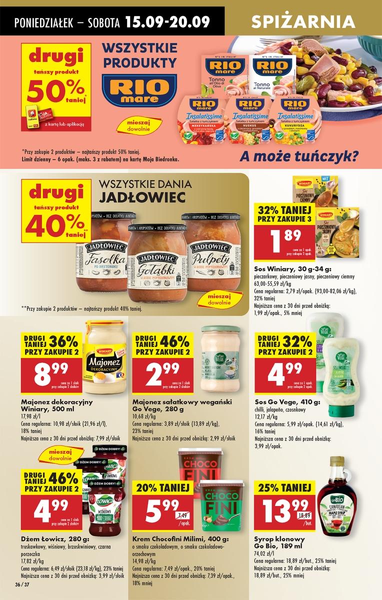 Gazetka promocyjna Biedronka do 20/09/2025 str.36
