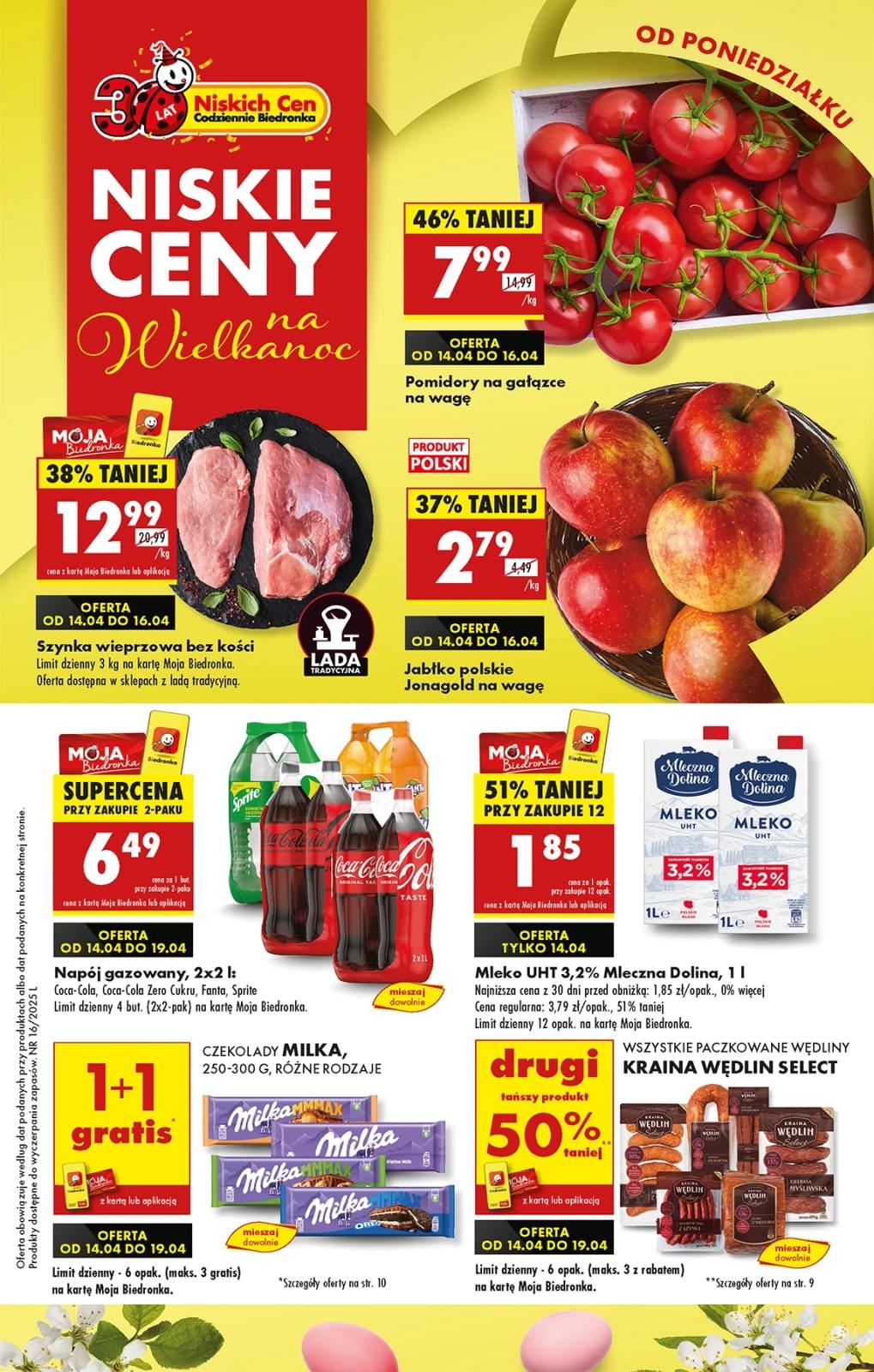 Gazetka promocyjna Biedronka do 19/04/2025 str.1