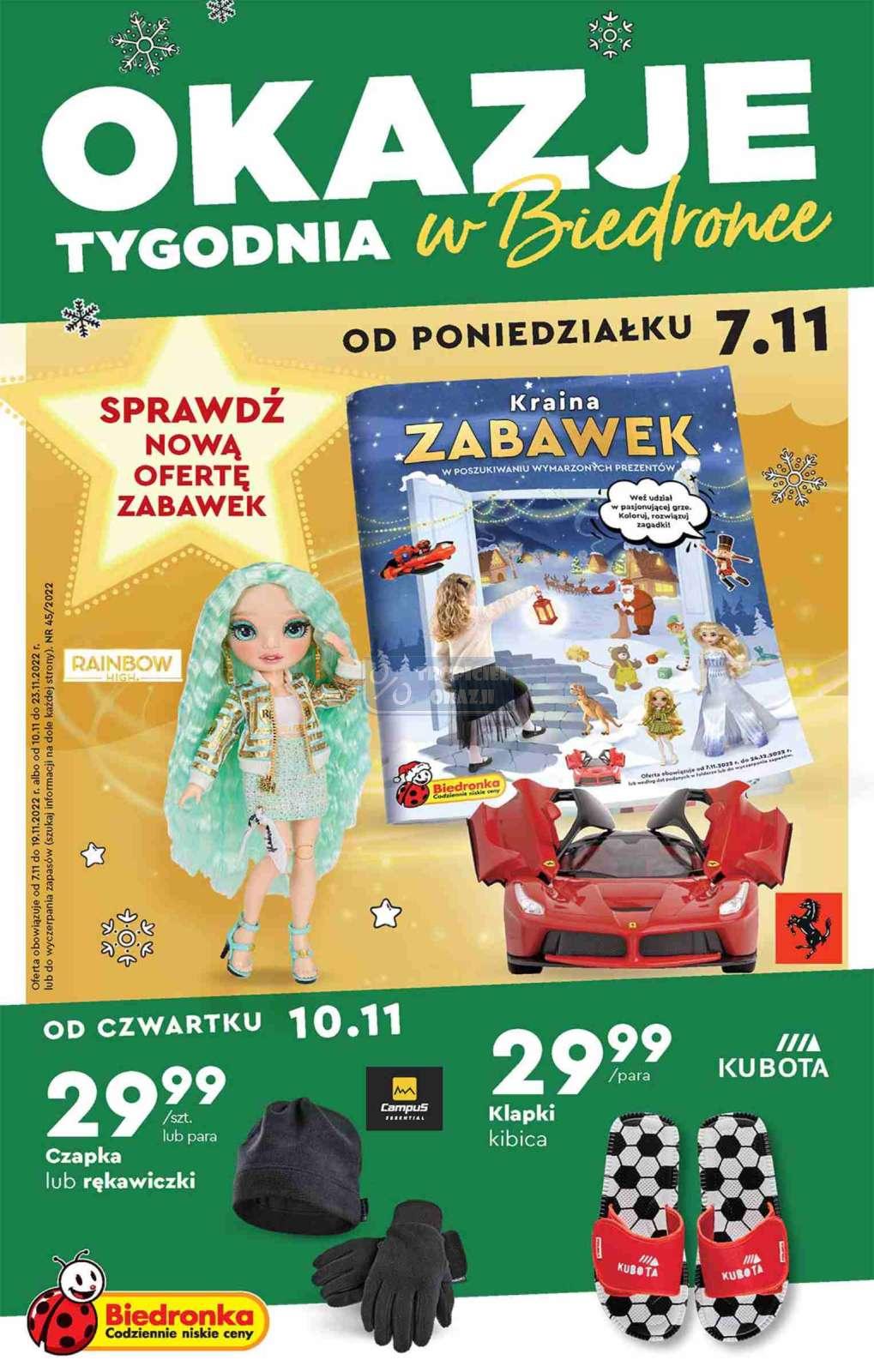 Gazetka promocyjna Biedronka do 23/11/2022 str.0