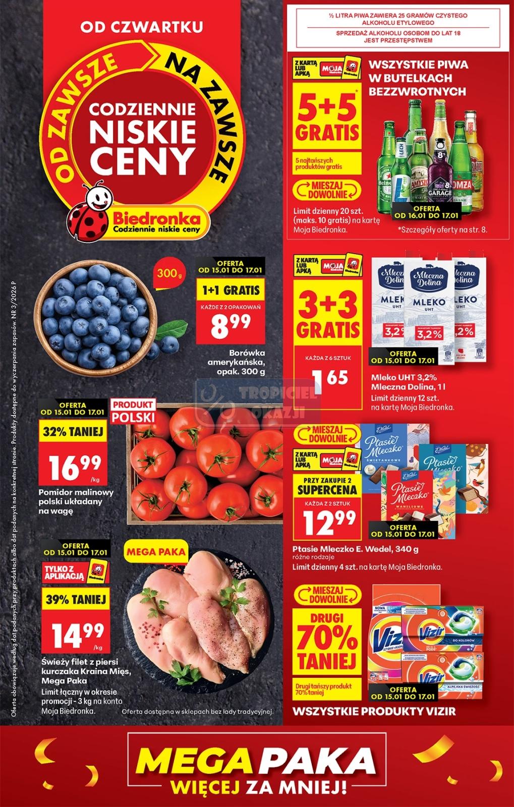 Gazetka promocyjna Biedronka do 21/01/2026 str.1