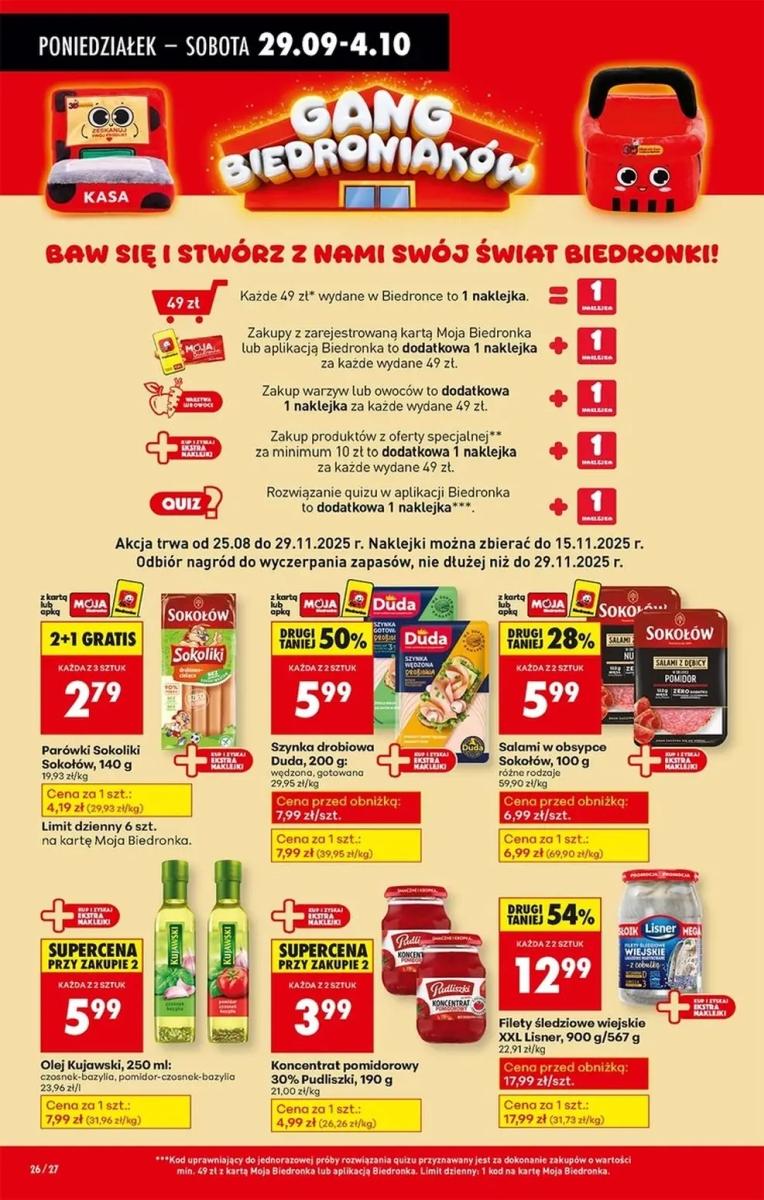 Gazetka promocyjna Biedronka do 04/10/2025 str.26