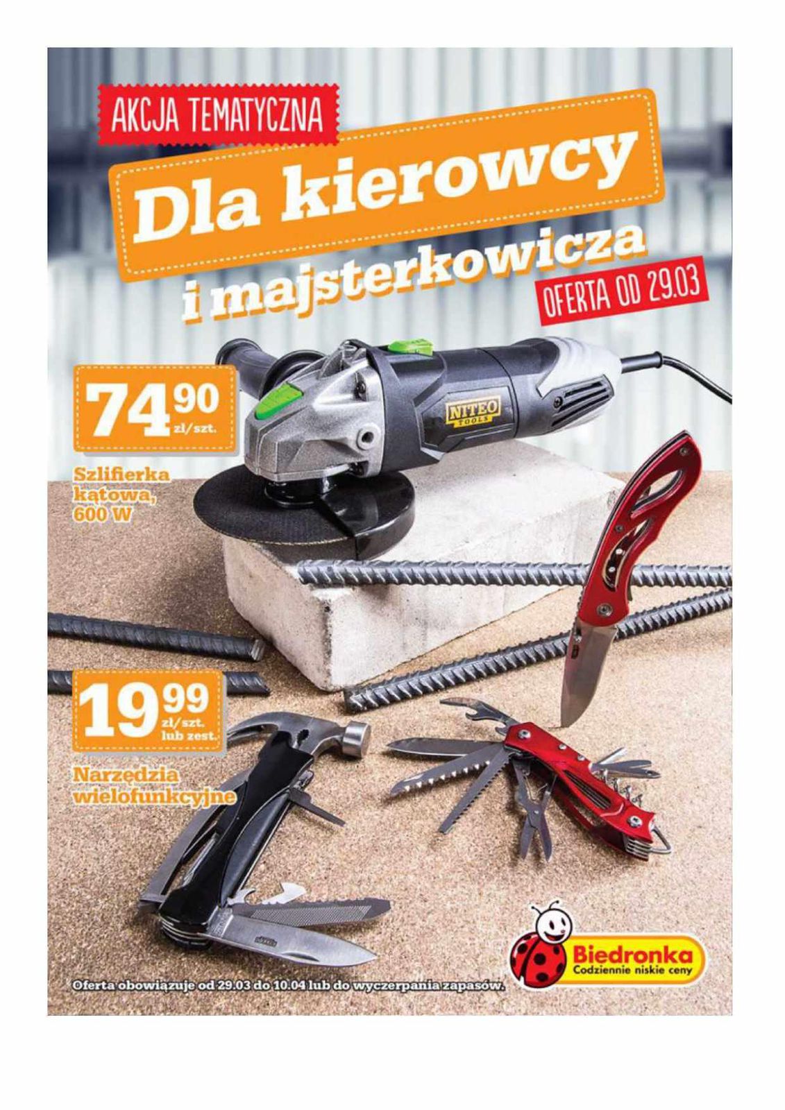 Gazetka promocyjna Biedronka do 10/04/2016 str.1