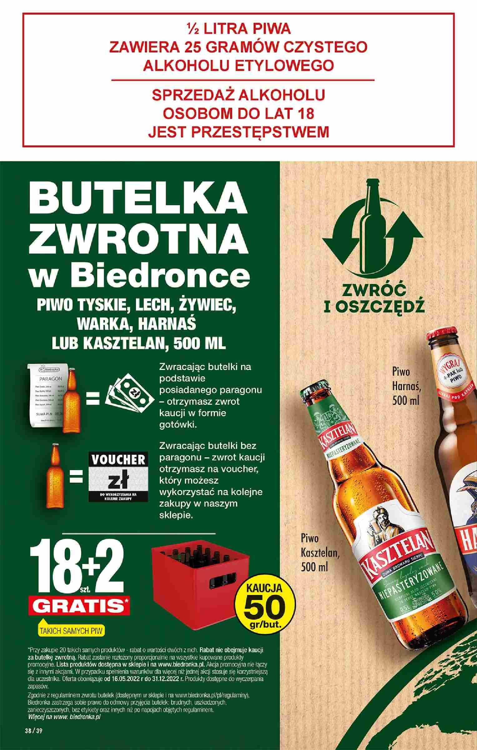 Gazetka promocyjna Biedronka do 21/05/2022 str.38