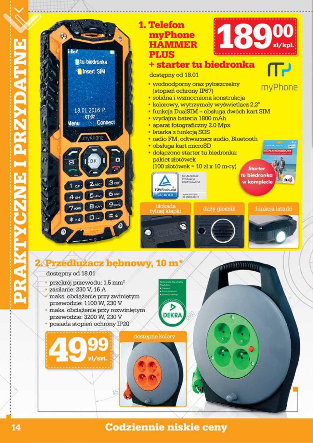 Gazetka promocyjna Biedronka do 31/01/2016 str.14