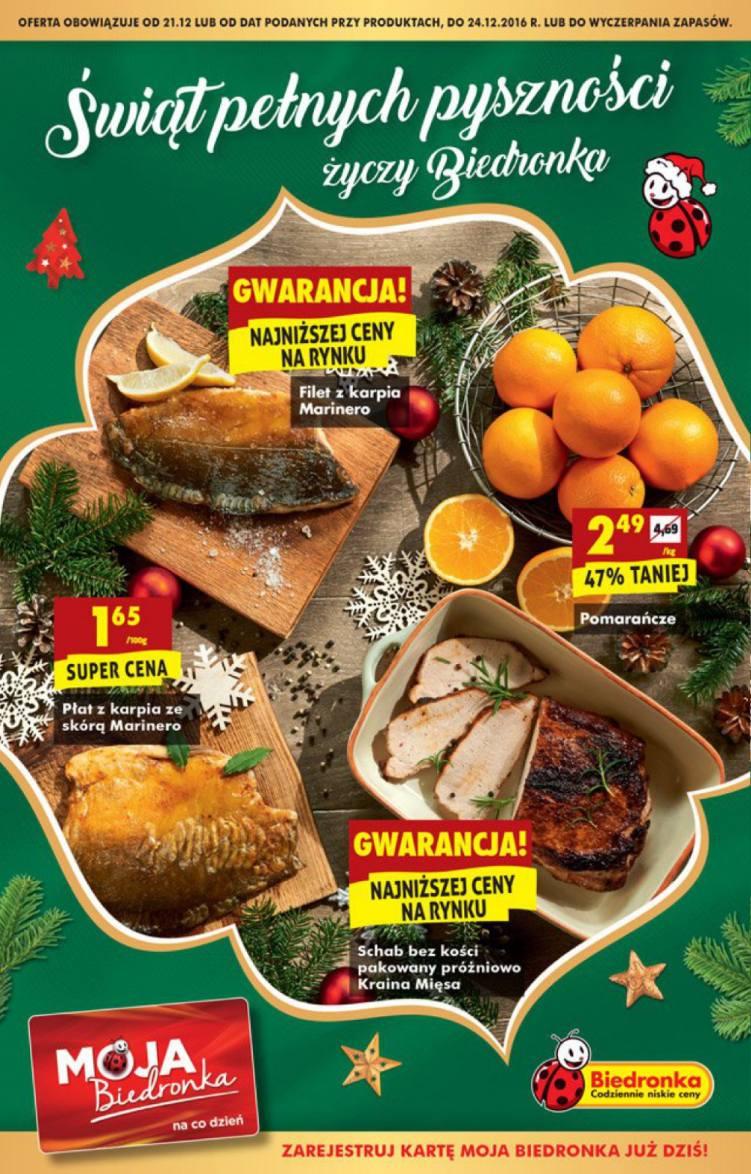 Gazetka promocyjna Biedronka do 24/12/2016 str.1