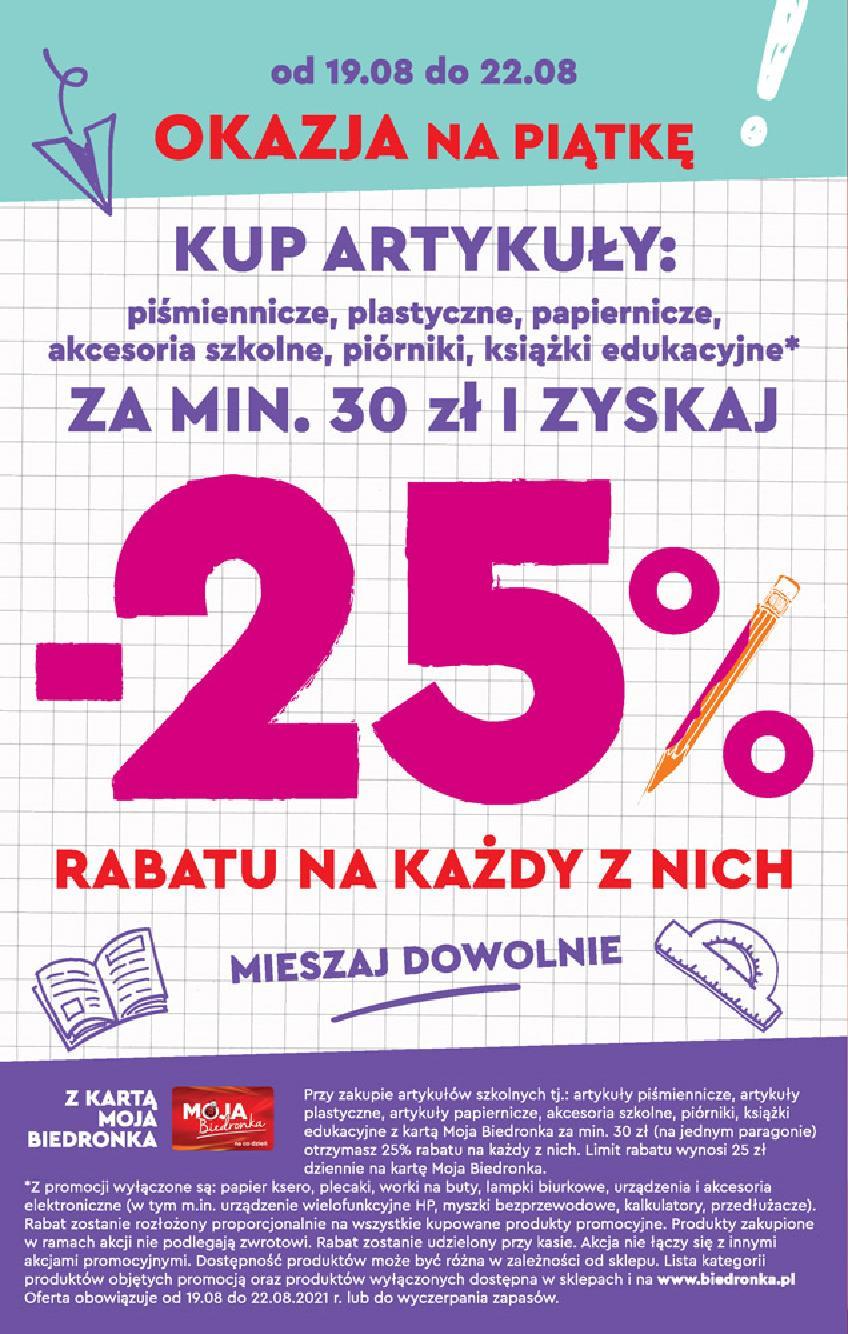 Gazetka promocyjna Biedronka do 25/08/2021 str.1