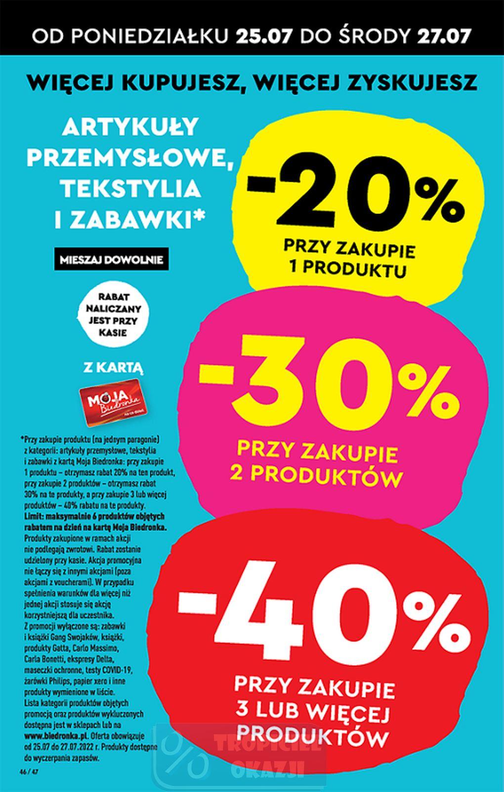 Gazetka promocyjna Biedronka do 30/07/2022 str.46