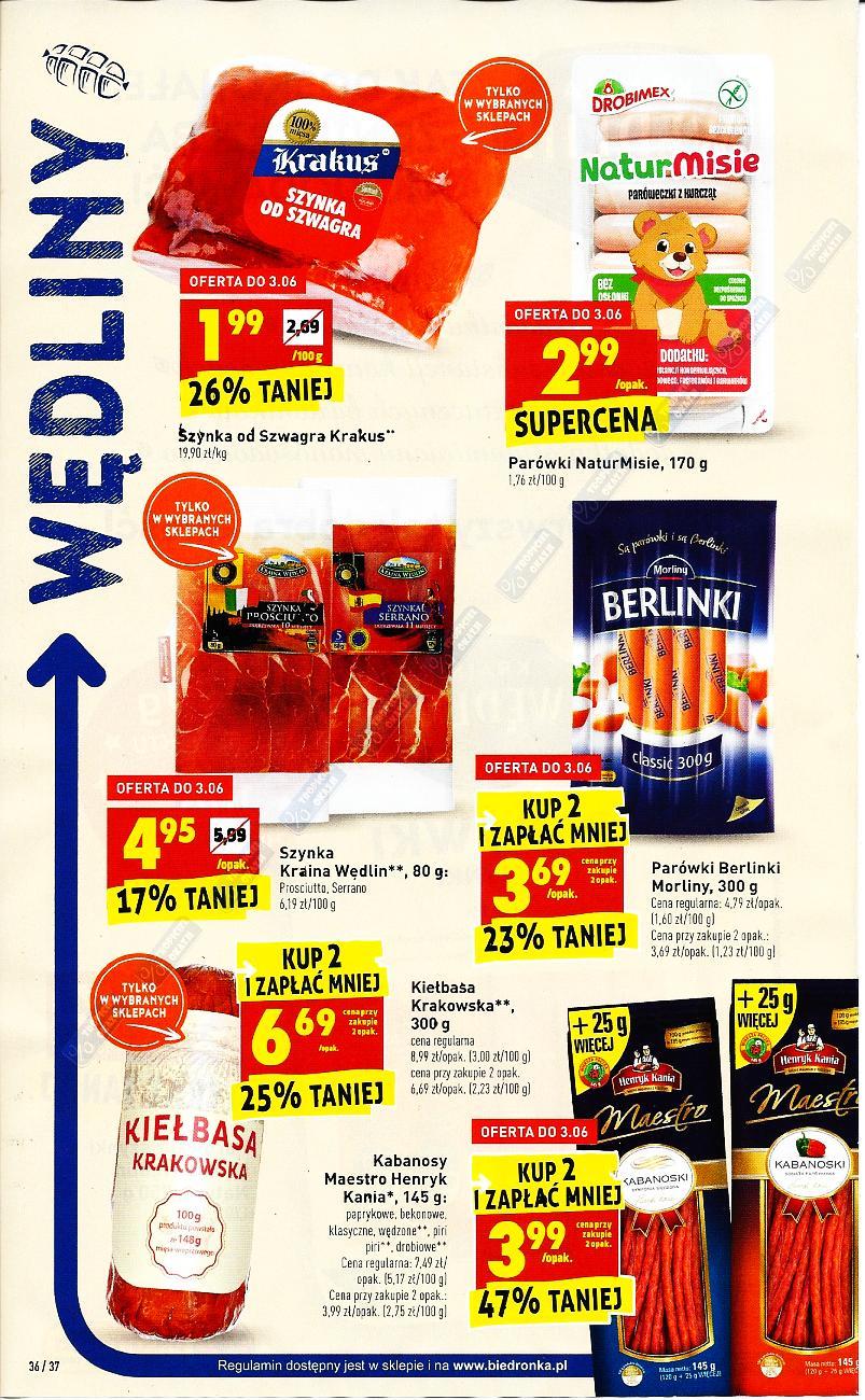 Gazetka promocyjna Biedronka do 06/06/2018 str.36