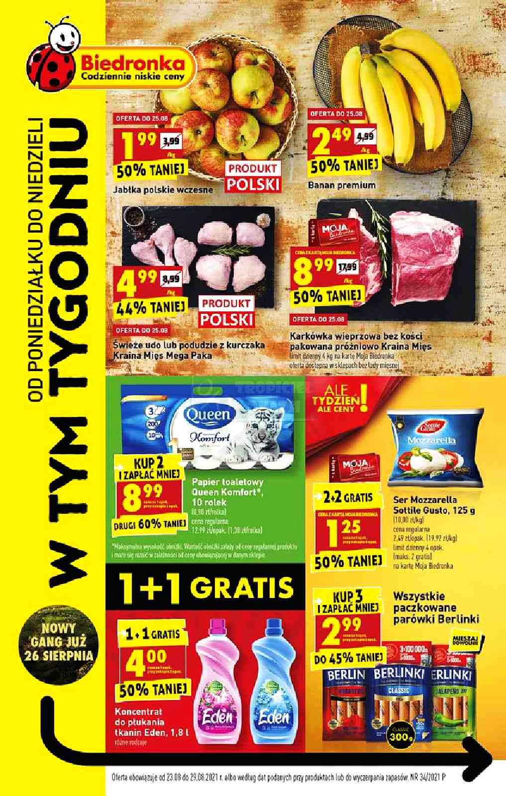 Gazetka promocyjna Biedronka do 29/08/2021 str.1