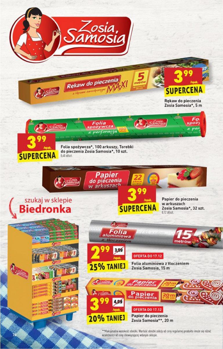 Gazetka promocyjna Biedronka do 20/12/2017 str.74
