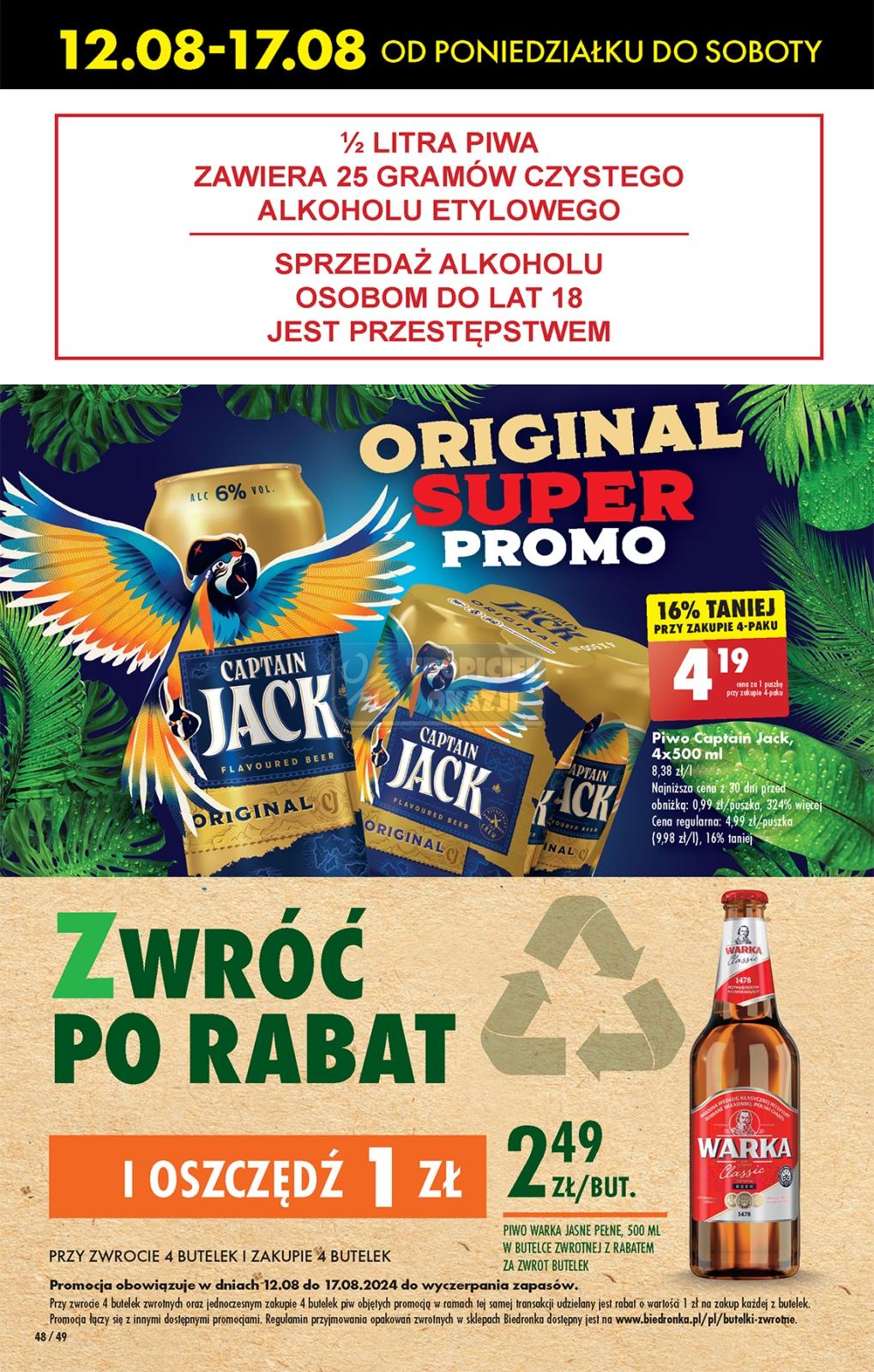 Gazetka promocyjna Biedronka do 17/08/2024 str.48