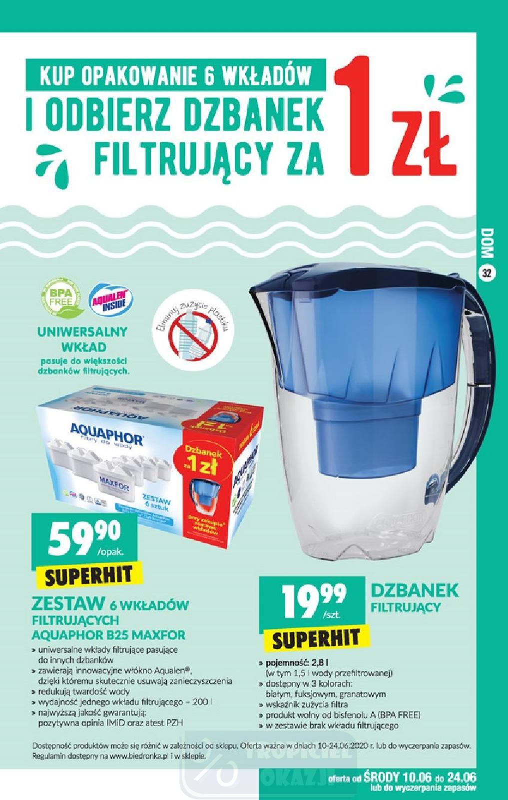 Gazetka promocyjna Biedronka do 20/06/2020 str.32