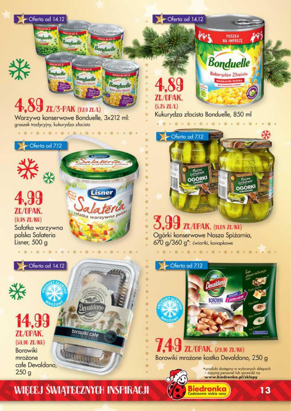 Gazetka promocyjna Biedronka do 27/12/2015 str.13