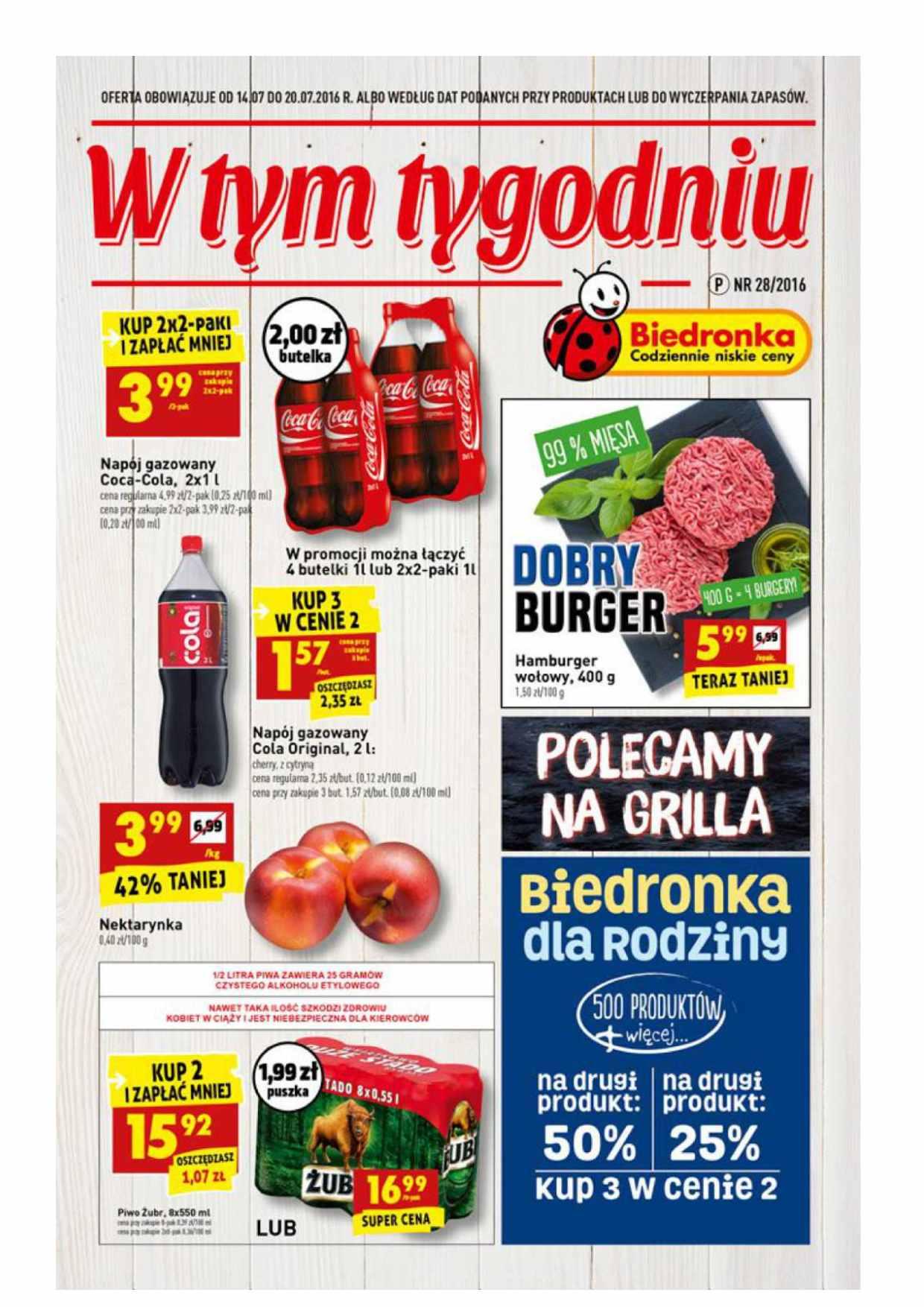 Gazetka promocyjna Biedronka do 20/07/2016 str.0
