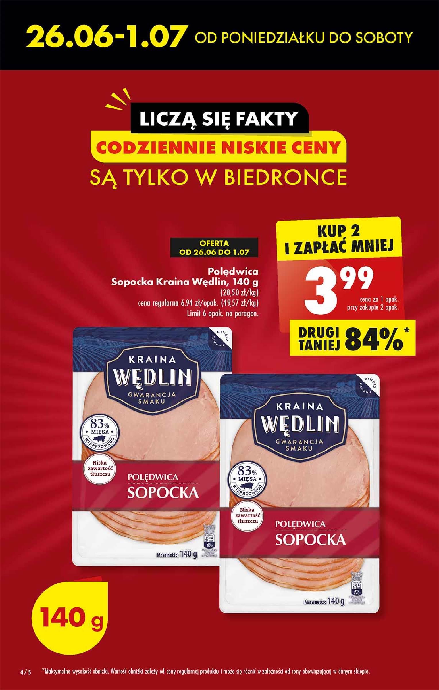 Gazetka promocyjna Biedronka do 01/07/2023 str.4
