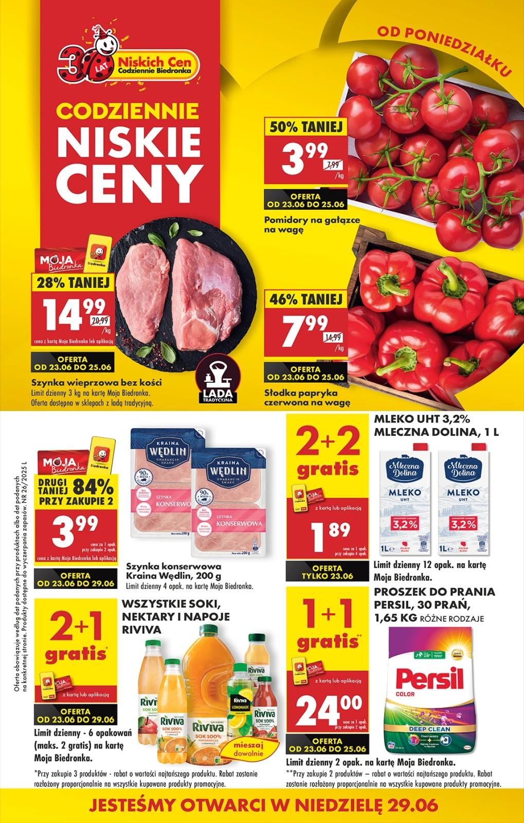 Gazetka promocyjna Biedronka do 29/06/2025 str.1