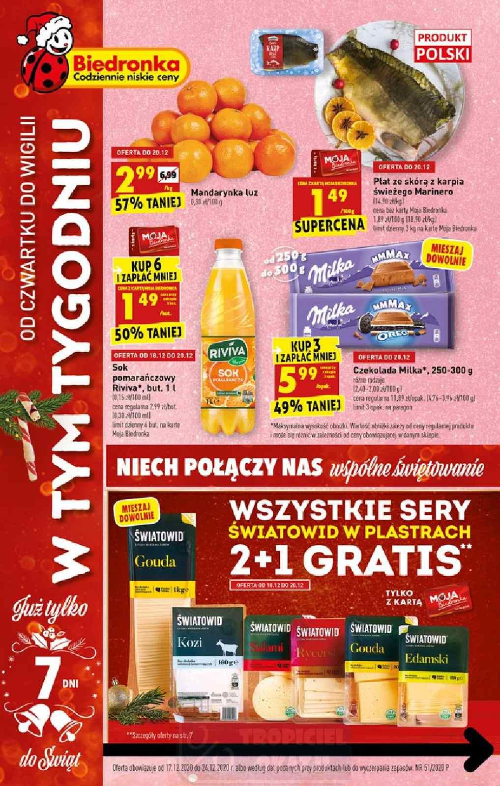 Gazetka promocyjna Biedronka do 23/12/2020 str.0