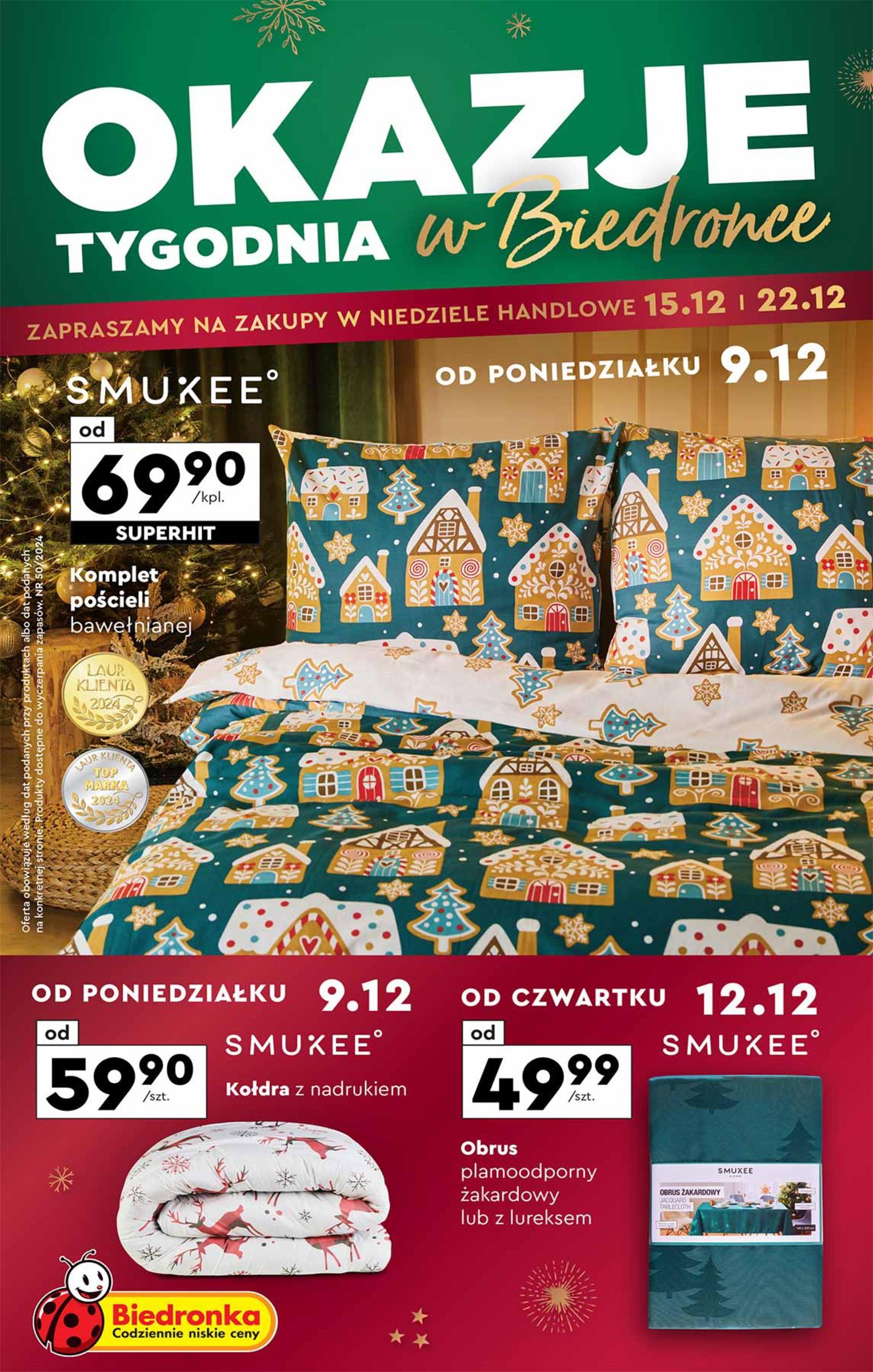 Gazetka promocyjna Biedronka do 22/12/2024 str.1