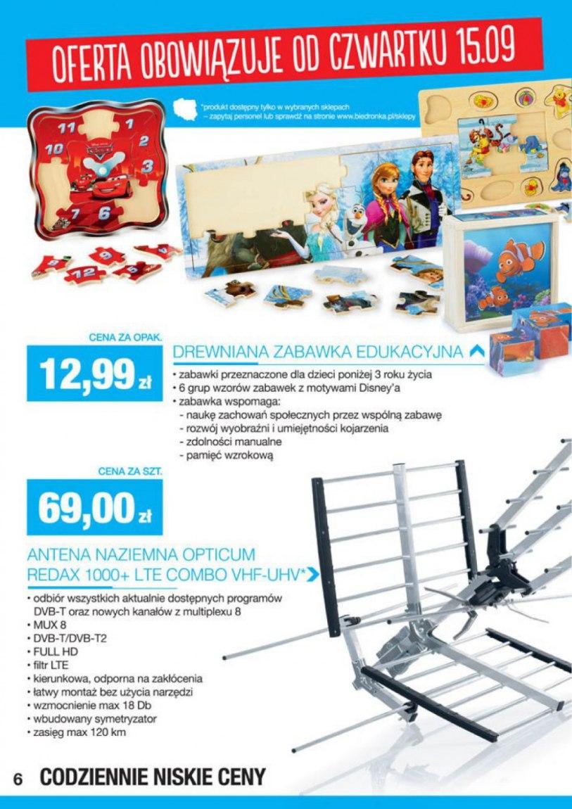 Gazetka promocyjna Biedronka do 28/09/2016 str.6