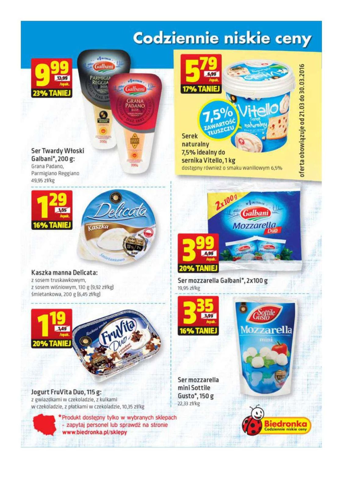 Gazetka promocyjna Biedronka do 30/03/2016 str.7
