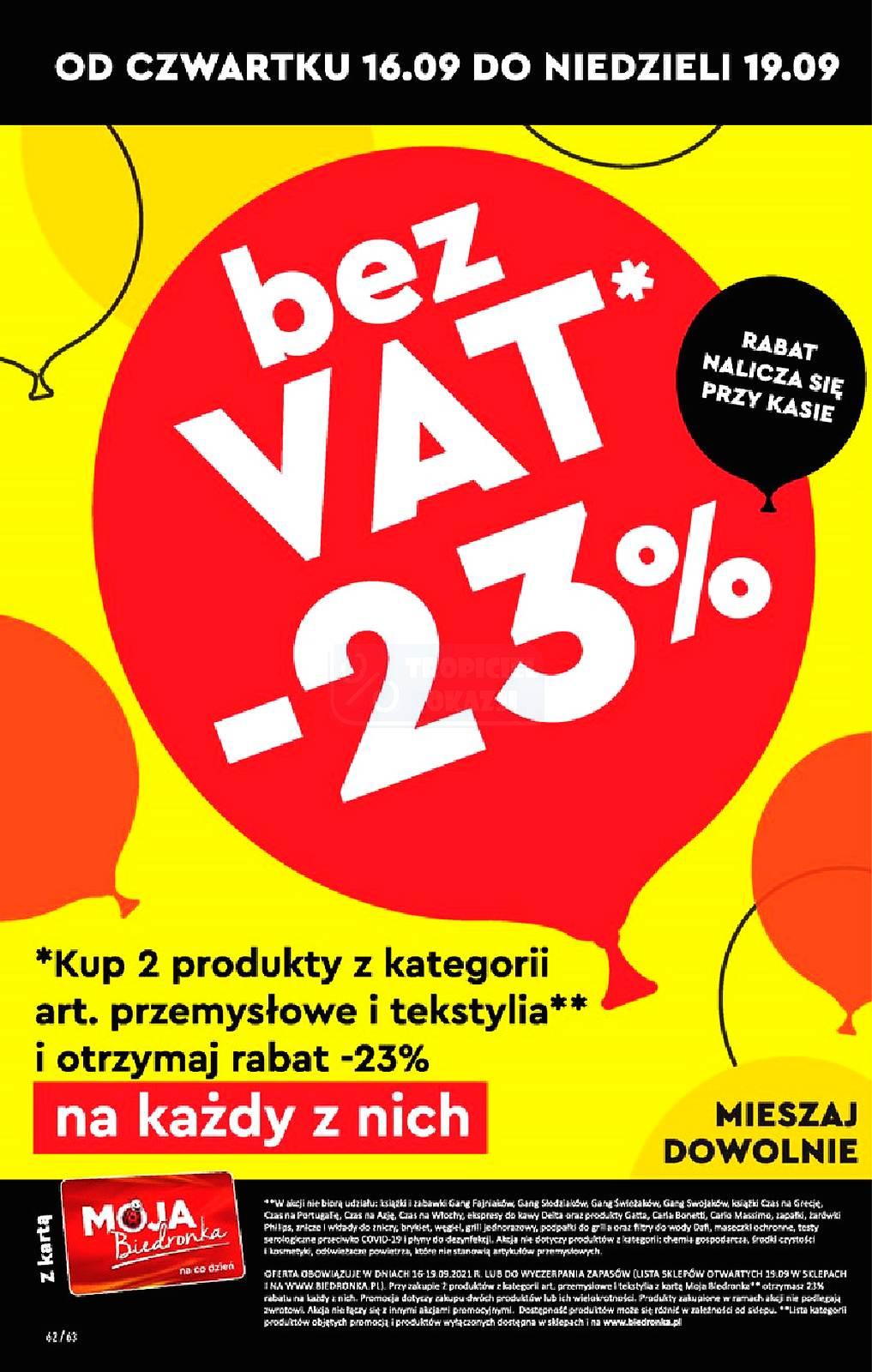 Gazetka promocyjna Biedronka do 22/09/2021 str.62