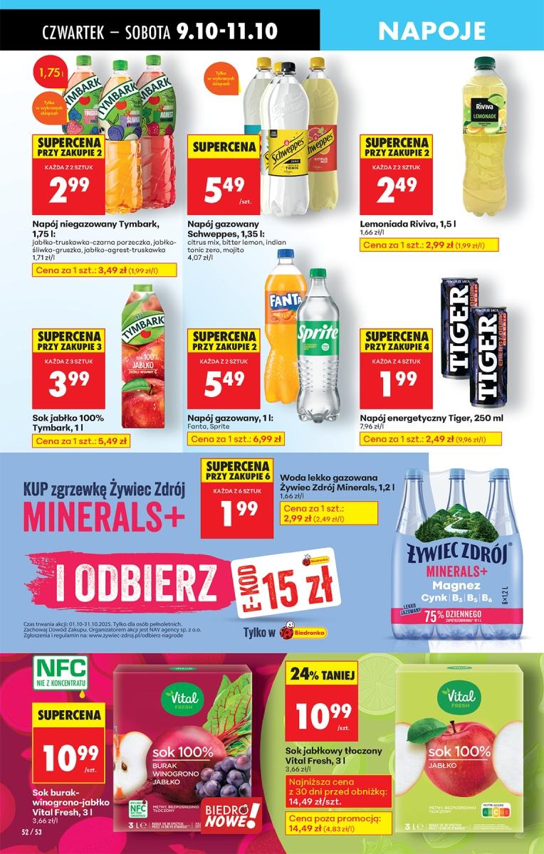 Gazetka promocyjna Biedronka do 15/10/2025 str.52