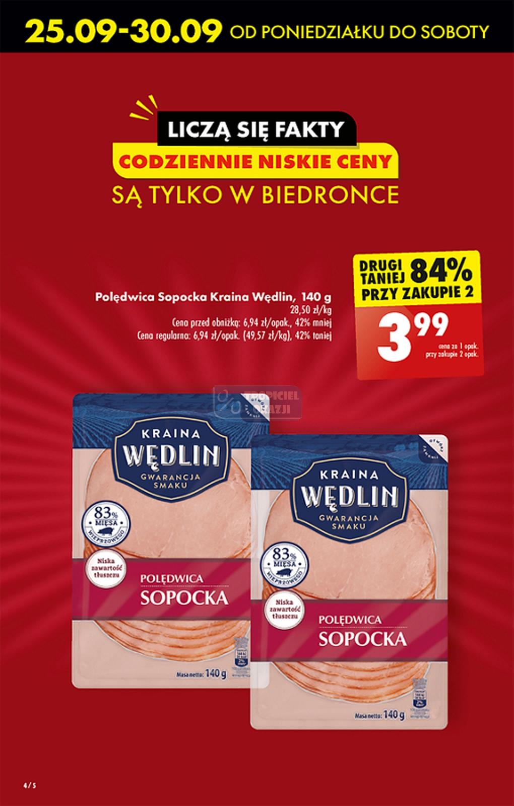 Gazetka promocyjna Biedronka do 30/09/2023 str.4