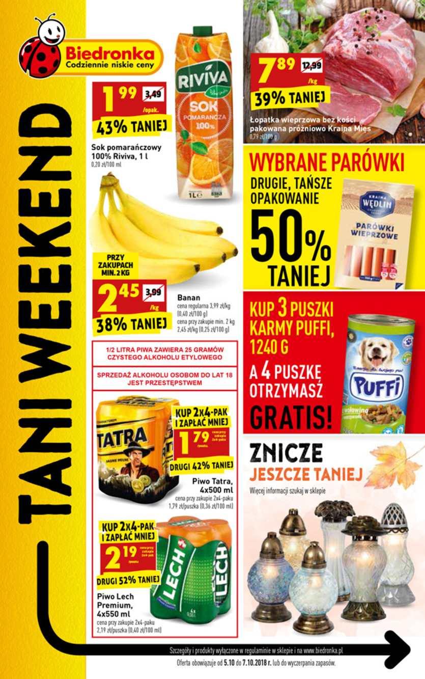 Gazetka promocyjna Biedronka do 07/10/2018 str.1