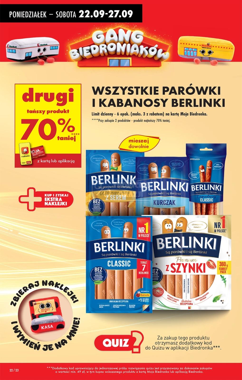 Gazetka promocyjna Biedronka do 27/09/2025 str.22