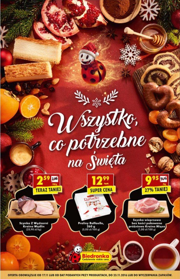 Gazetka promocyjna Biedronka do 23/11/2016 str.0