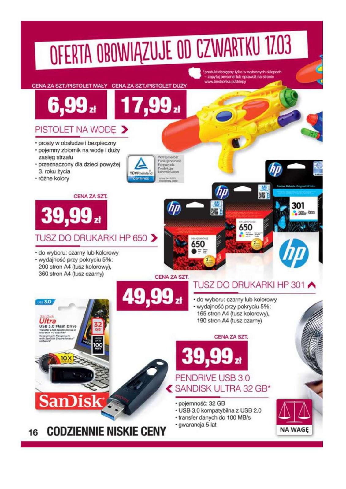 Gazetka promocyjna Biedronka do 27/03/2016 str.16
