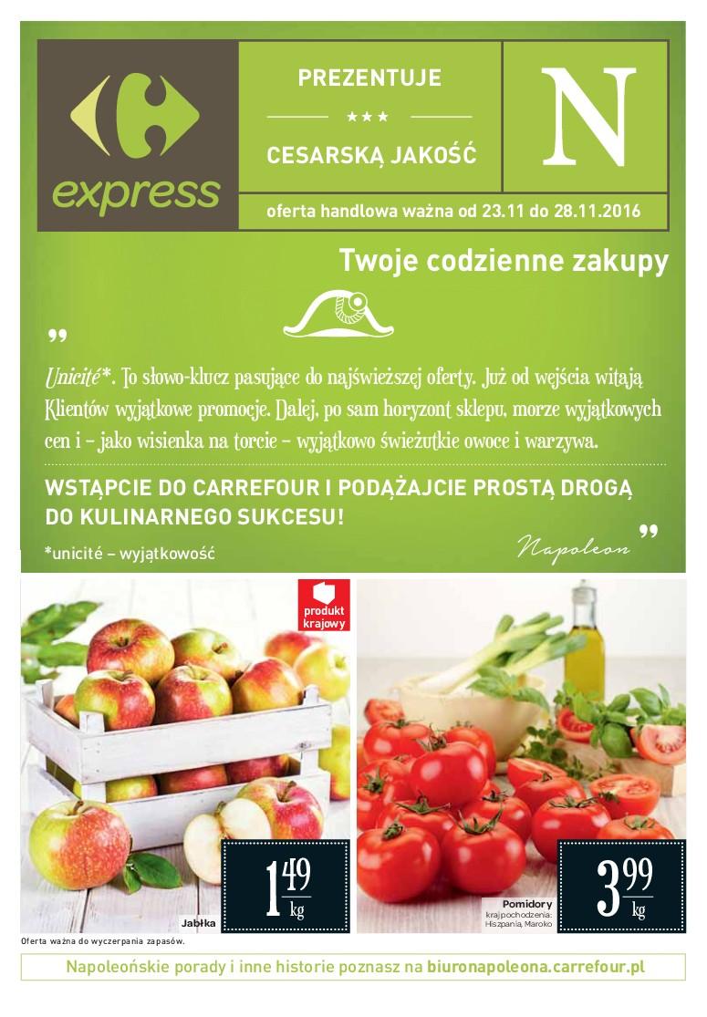 Gazetka promocyjna Carrefour Express do 28/11/2016 str.0