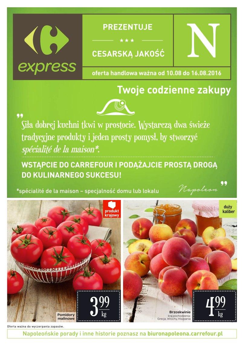 Gazetka promocyjna Carrefour Express do 16/08/2016 str.0