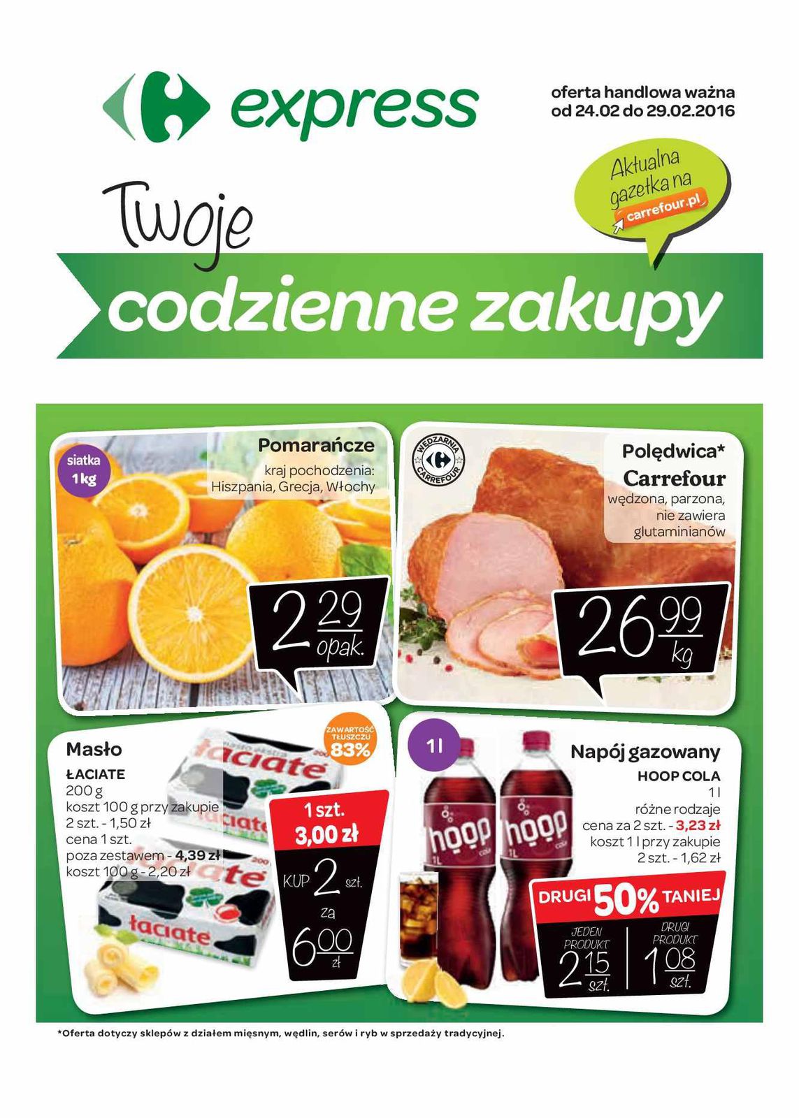 Gazetka promocyjna Carrefour Express do 29/02/2016 str.0