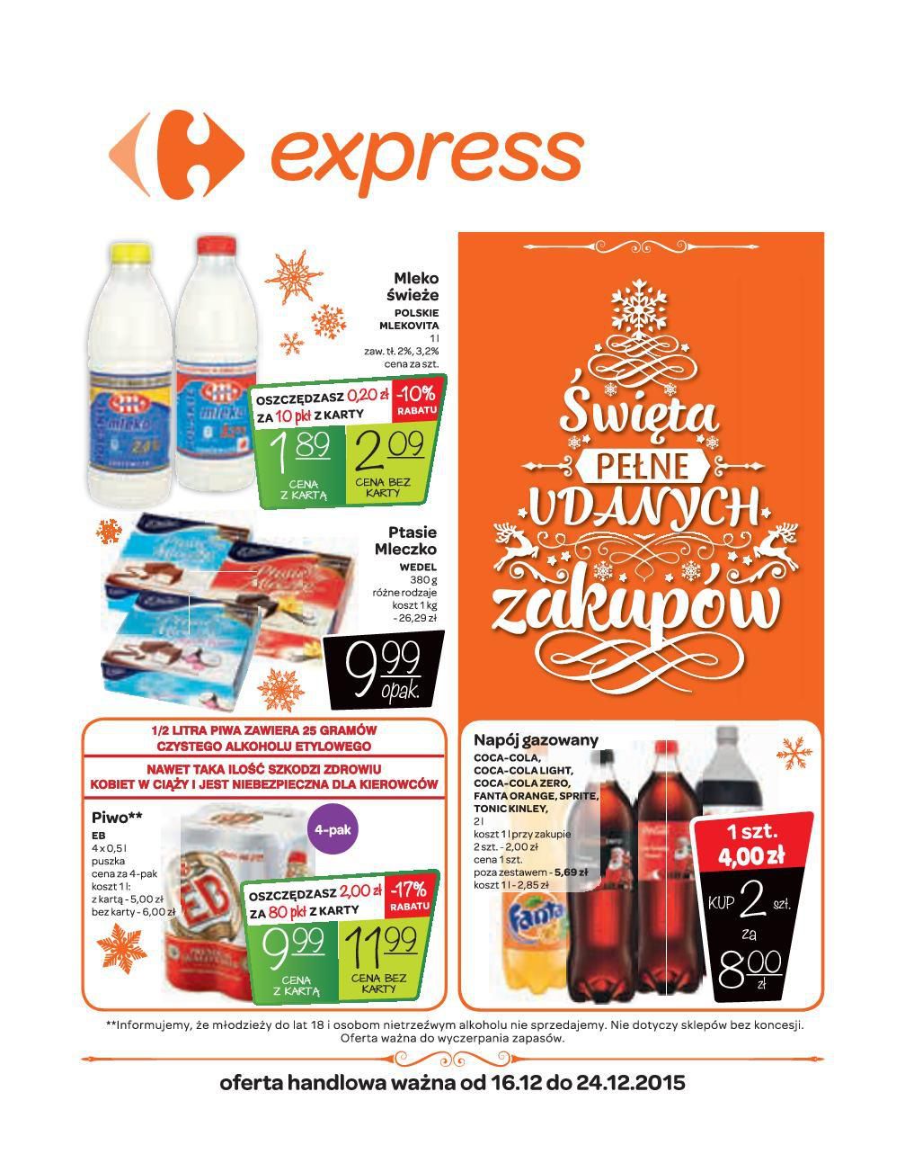Gazetka promocyjna Carrefour Express do 24/12/2015 str.0
